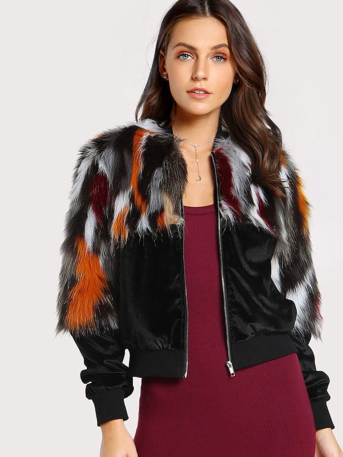 fluffy jacket shein