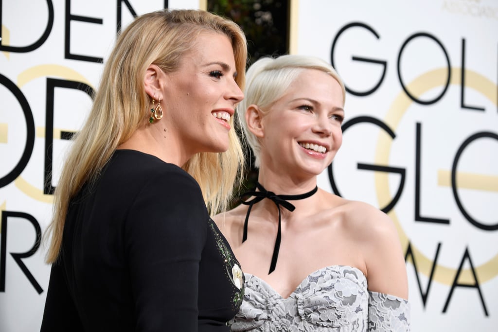Michelle Williams and Busy Philipps at 2017 Golden Globes