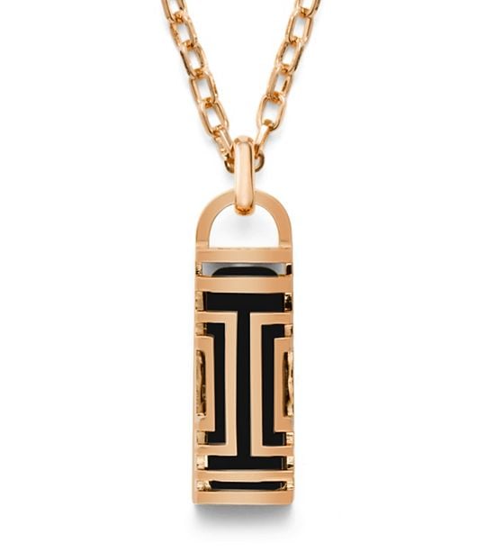 Tory Burch For Fitbit Fret Pendant Necklace in Rose Gold ($175) | Tory Burch  and Fitbit Just Released Their Chicest Collaboration Yet | POPSUGAR Fitness  Photo 9