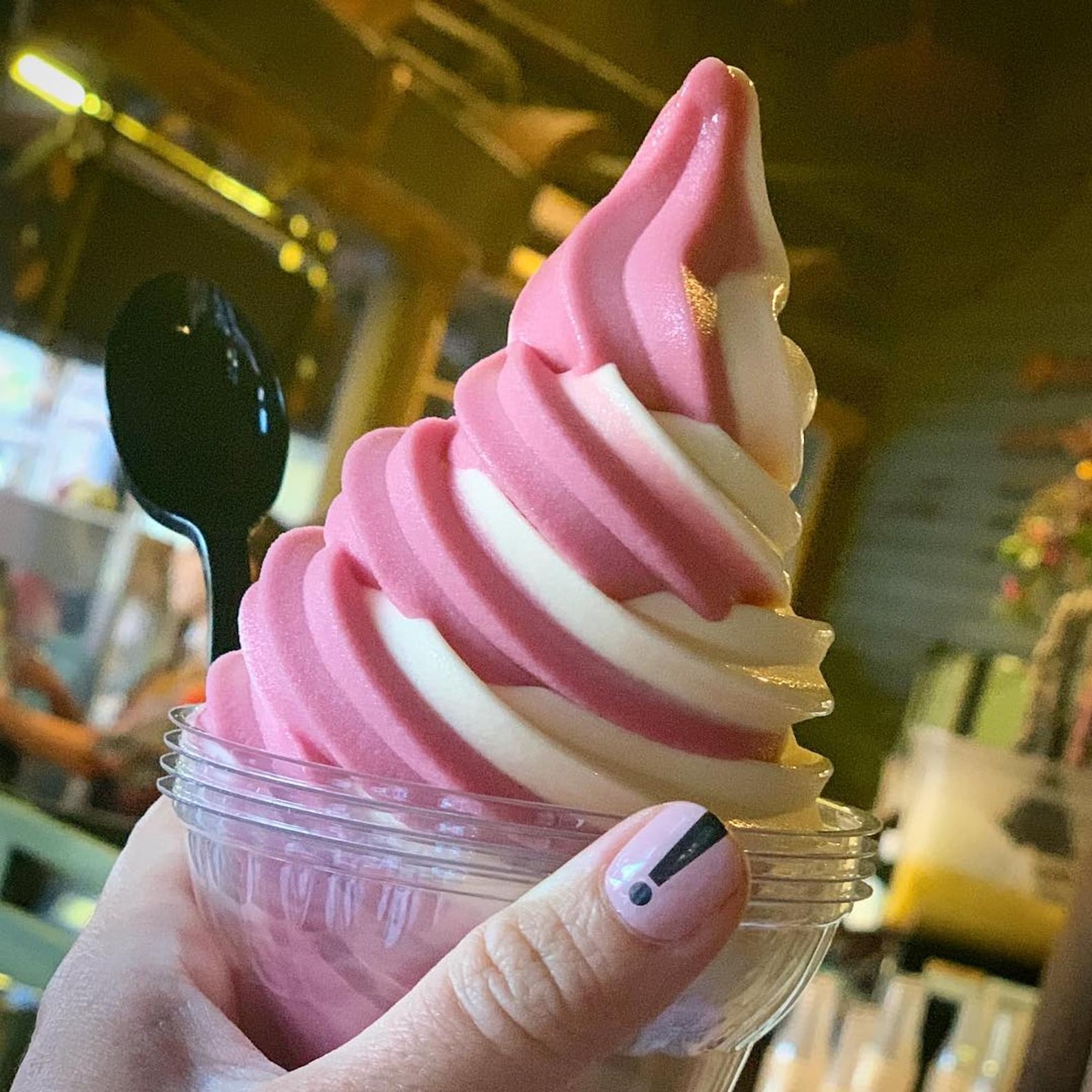 Raspberry Pineapple Swirl Dole Whip at Disney World POPSUGAR Food