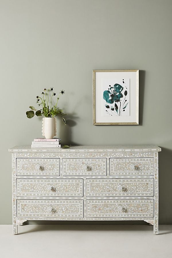 Mother-of-Pearl Inlay Seven-Drawer Dresser