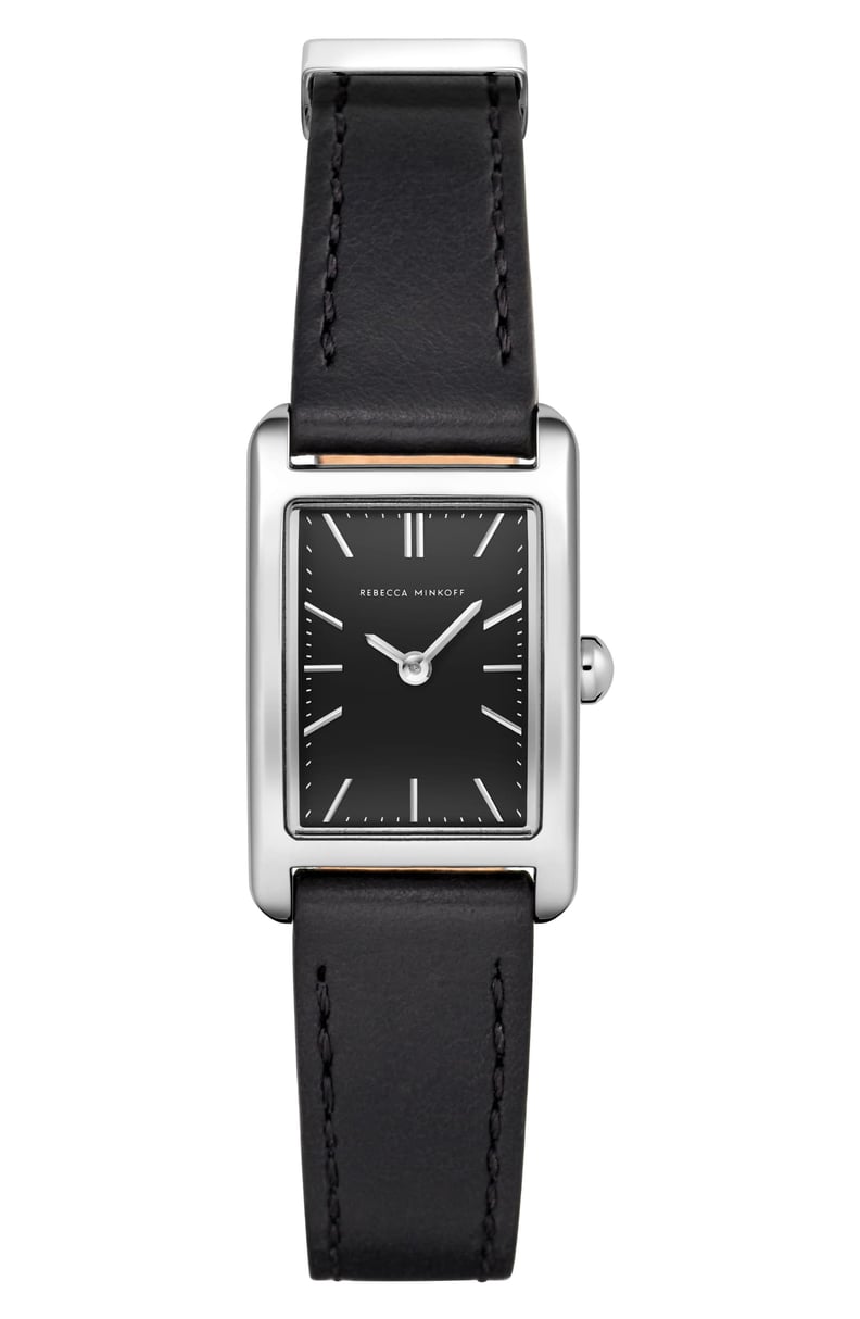 Rebecca Minkoff Moment Faux Leather Strap Watch