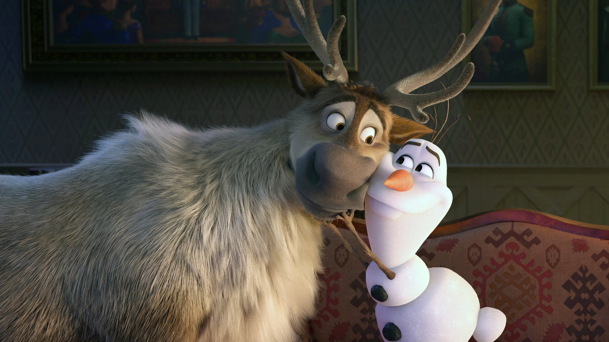 FROZEN II, (aka FROZEN 2), from left: Sven, Olaf (voice: Josh Gad), 2019.  Walt Disney Studios Motion Pictures / courtesy Everett Collection