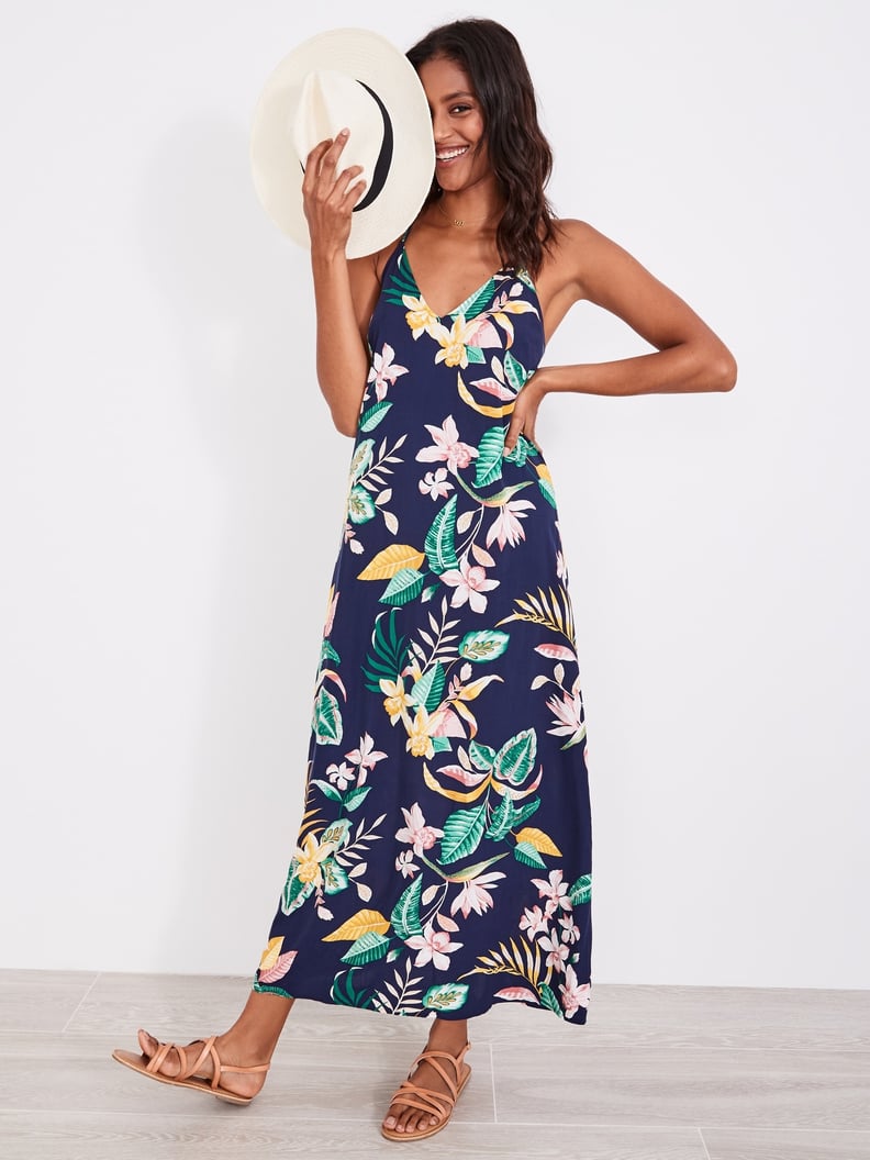 Old Navy Sleeveless V-Neck Maxi Shift Dress