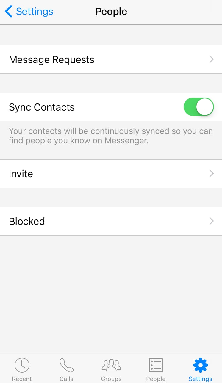 Here, tap on message requests.