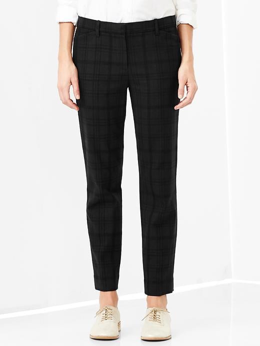 Gap Slim cropped plaid pants