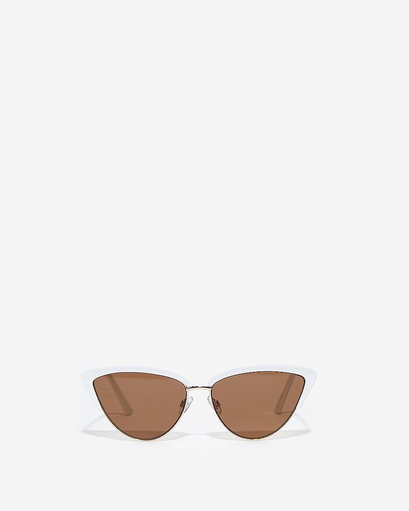 Express Color Rim Tinted Cat Eye Sunglasses