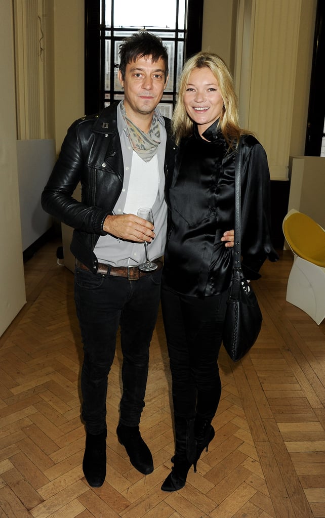 Kate Moss and Jamie Hince attended the James Small show during London's Fashion Week for the second season running. They checked out his Fall offerings back in February, and today were on hand to see James's latest tailored offerings. Kate and Jamie also stuck around for the afterparty with Kate's pals Sadie Frost, Meg Mathews, and Annabelle Neilson. LFW is coming to a close, and the stylish fun will soon resume in Milan. Kate kicked off the English shows by hosting a 10-year anniversary party with Rimmel last week. Later, Kate Moss and Kristen Stewart attended the Mulberry show and caused quite a scene by lending their combined star power to creative director Emma Hill's front row.