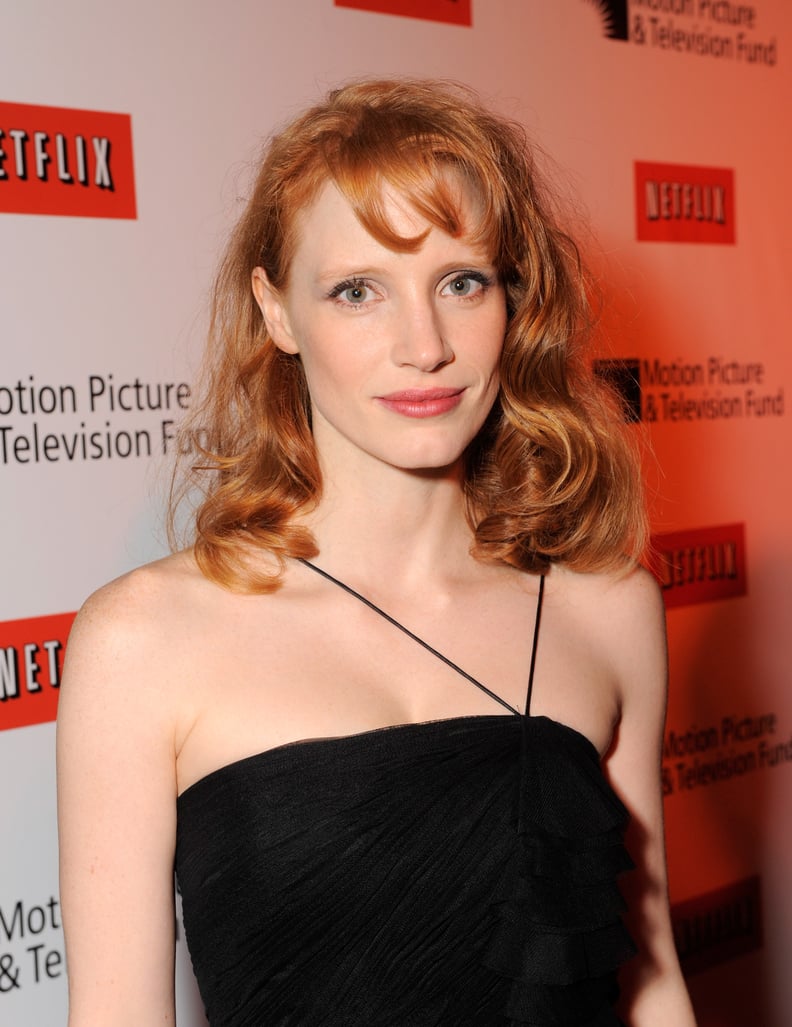 Jessica Chastain With Short Side Bangs in 2010