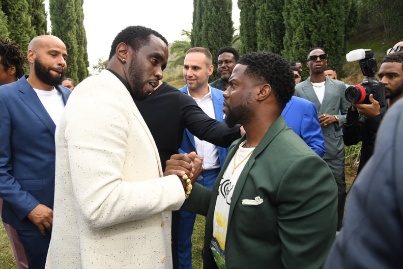 Diddy and Kevin Hart at the 2020 Roc Nation Brunch in LA