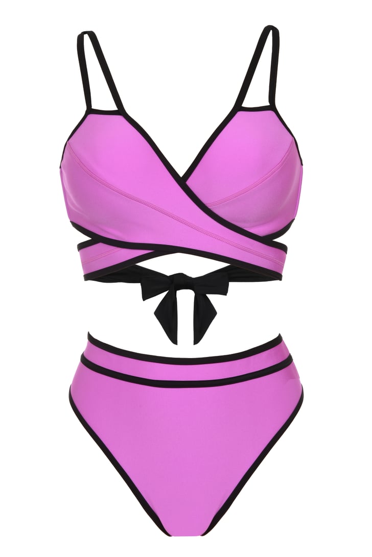 Ashley Graham x Swimsuits For All Roxbury Wrap High Waist Bikini ...