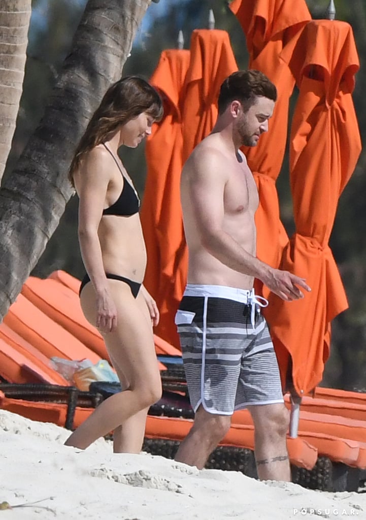 Justin Timberlake and Jessica Biel in the Caribbean 2016