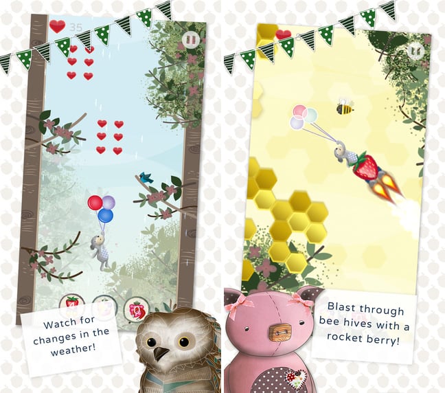 "Keep kids occupied over the holidays with my new flying adventure game for the iPhone, Poppets ($1). The game is pretty addictive, and the characters are adorable, but you don't have to take my word for it!"