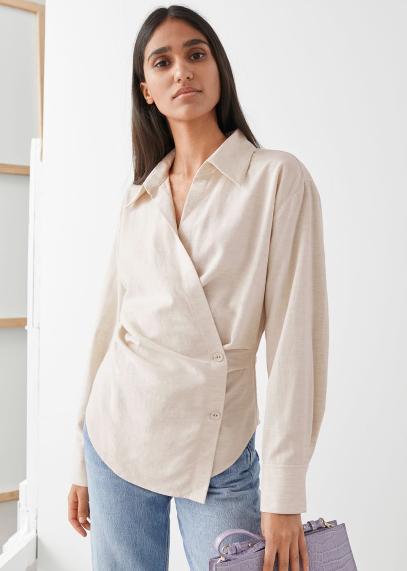 & Other Stories Wrap Duo Button Shirt