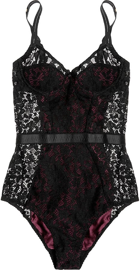 Agent Provocateur Nicolle Stretch-Leavers Lace Bodysuit ($590)