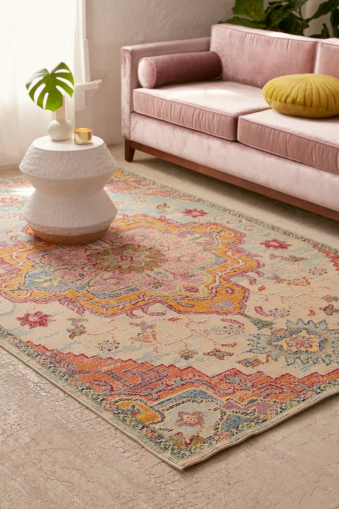 Crystal Floral Tufted Rug Best Colorful Area Rugs POPSUGAR Home