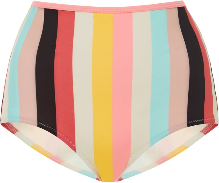 Solid & Striped Brigitte Striped High-Rise Bikini Bottoms