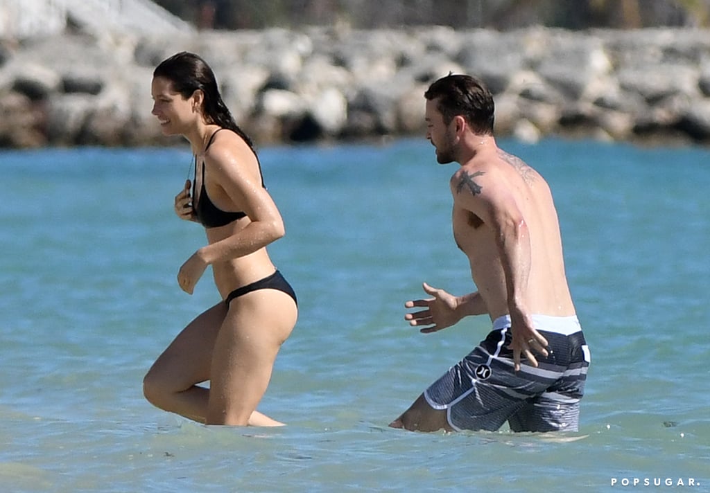 Justin Timberlake and Jessica Biel in the Caribbean 2016