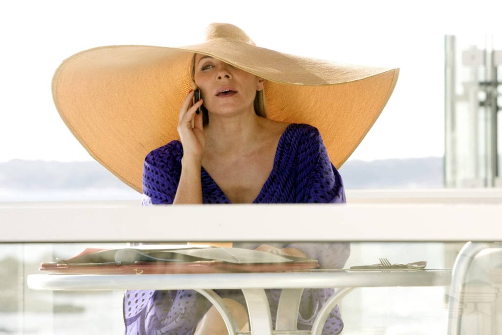 This is not your average floppy beach hat. For Samantha, it's go big or go home.