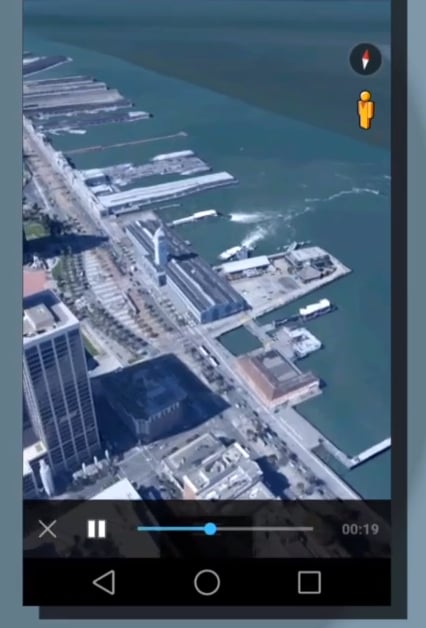 Google Earth on Android L. Transparency!