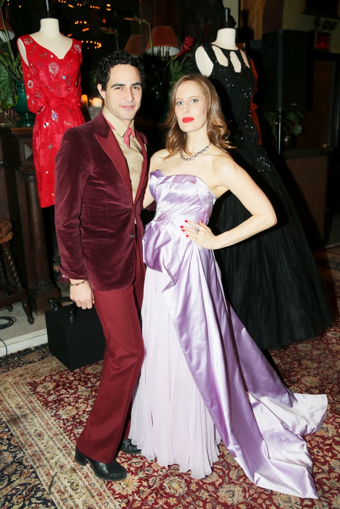 Zac Posen and Liz Goldwyn at the Vintage Vanguard benefit.