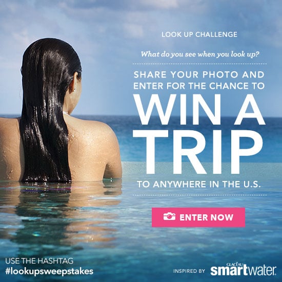 look up instagram challenge: win round-trip airfare for you and a friend to a destination of your choice