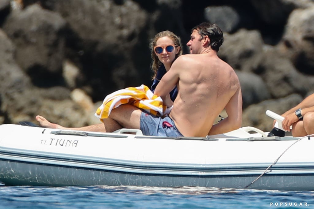 John Krasinski and Emily Blunt at the Beach in Italy 2017