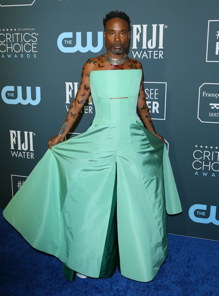 Billy Porter's Butterfly Tattoos at Critics' Choice Awards