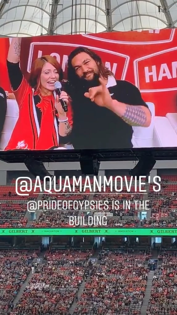 Jason Momoa At Rugby Match In Canada March 2019 Popsugar Celebrity
