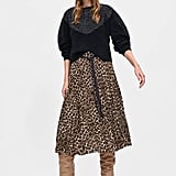 My Pick: Zara Animal Print Pleated Skirt