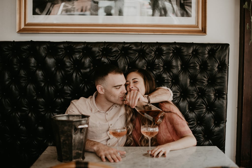 Champagne and Candy Engagement Shoot