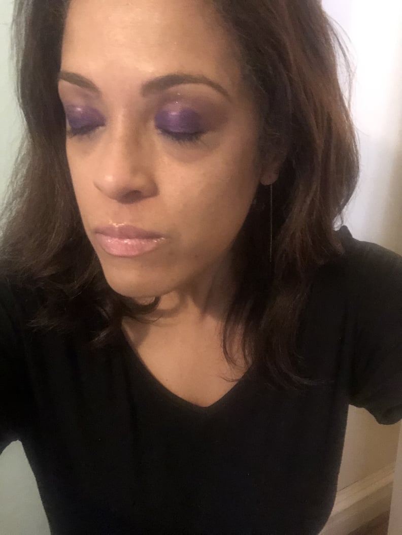 After Applying the Dominique Cosmetics Beautiful Mess Liquid Eyeshadow
