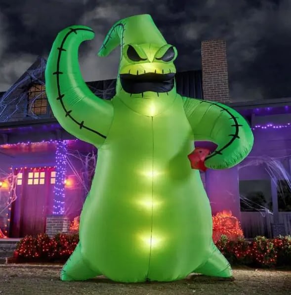 14-Foot Giant Oogie Boogie with Dice Halloween Inflatable
