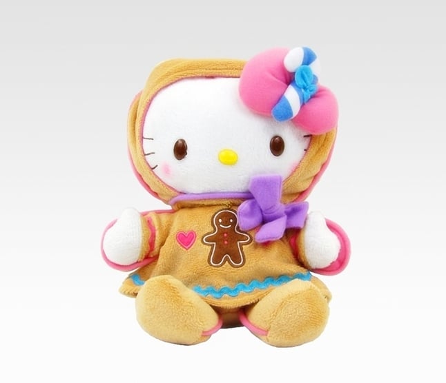 Before going to bed on Christmas Eve, snuggle up with your own Hello Kitty Gingerbread Plush ($49).