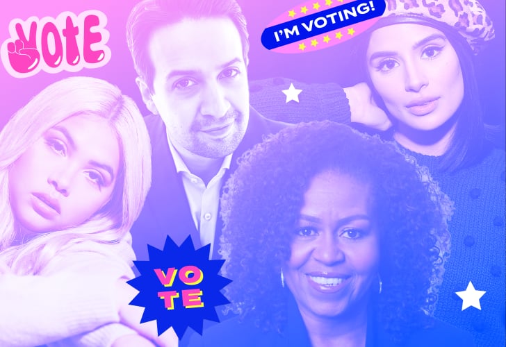 Celebrities Give First Time Voters Advice For 2020 Election Popsugar Celebrity