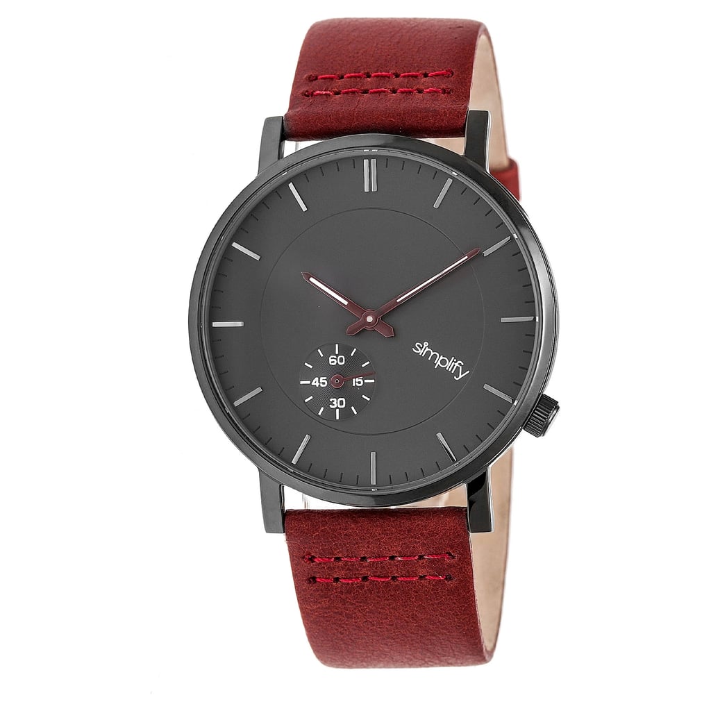 The 3600 Simplify Men's Leather Band Watch