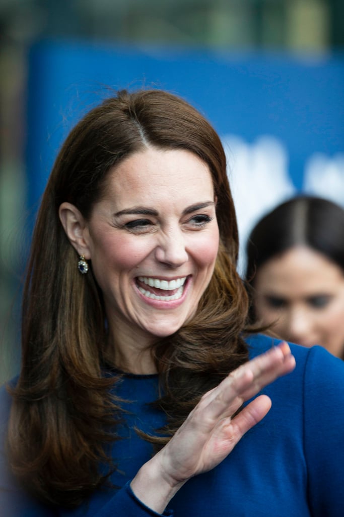 Kate Middleton Blue Jenny Packham Dress in Northern Ireland