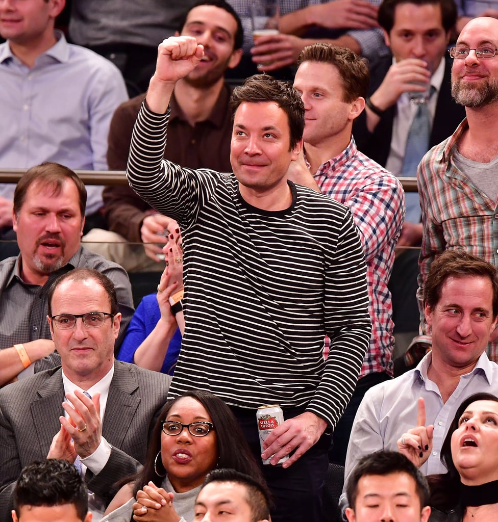 Jimmy Fallon at the Knicks Game January 2017