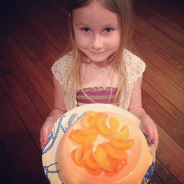 Stella McDermott is trying to bring the Jello mold back with her peachy creation.
Source: Instagram user torianddean