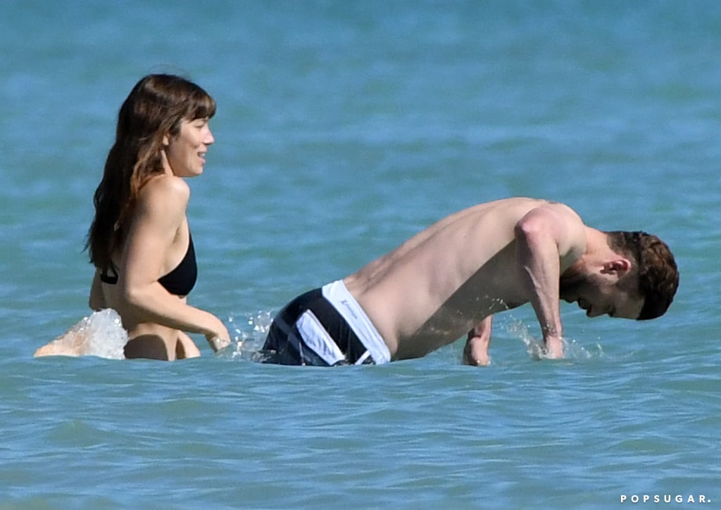 Justin Timberlake and Jessica Biel in the Caribbean 2016