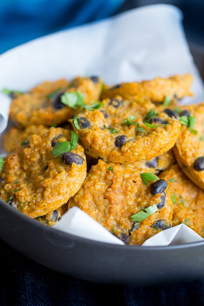 Quinoa Black Bean Sweet Potato Bites