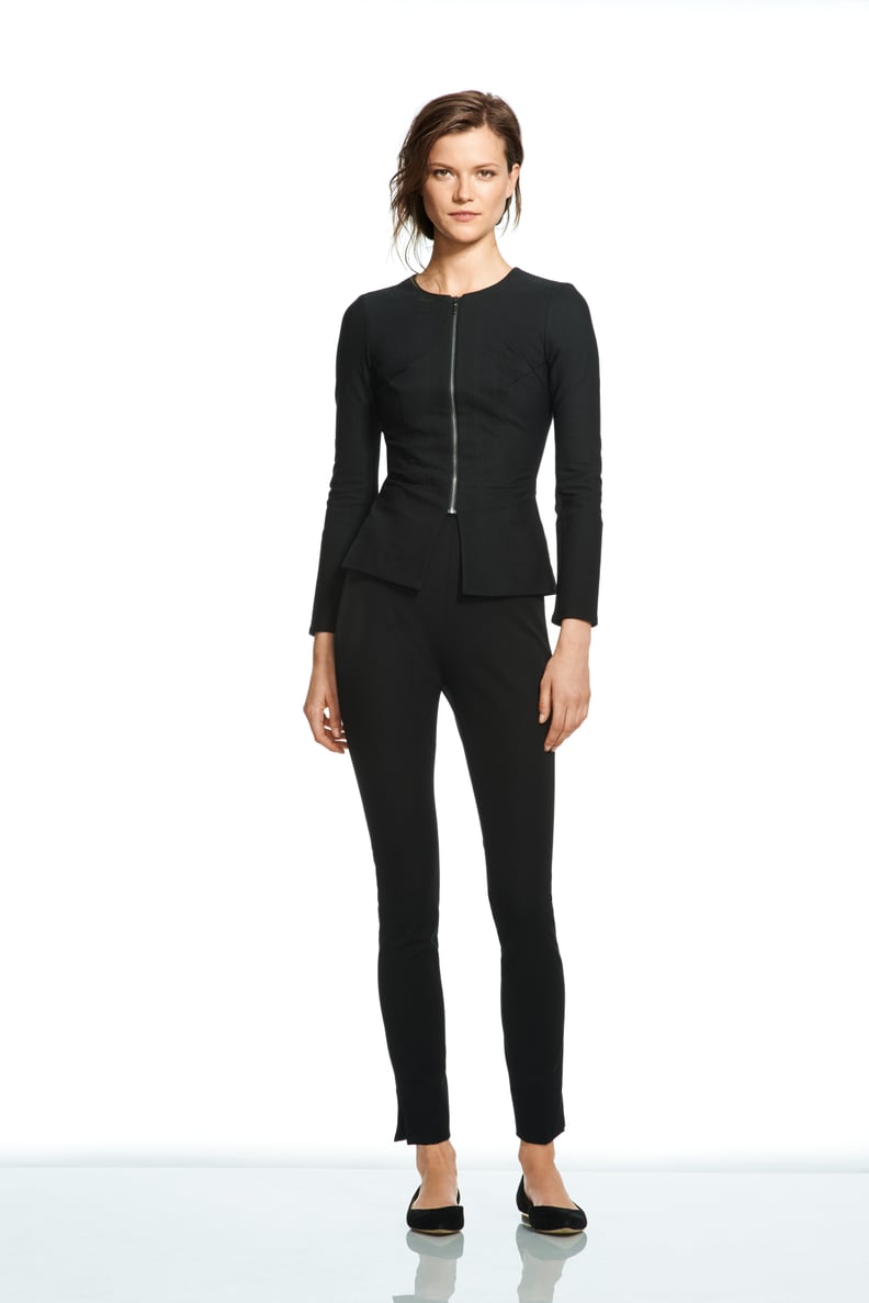 Roland Mouret For Banana Republic Collarless Zip Blazer