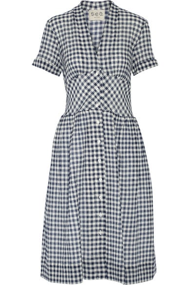 March marks the time of year I start stocking up on great Spring dresses again. Up first, this Sea gingham printed number ($425) that's practical enough for the office with heels and a leather jacket, and even better with sandals and a sun hat on weekends.
— HWM