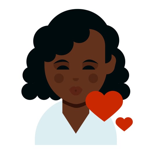 Emoji For Curly Hair and Dark Skin Tones