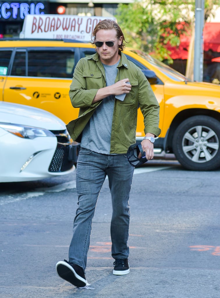 Sam Heughan Out in NYC July 2016