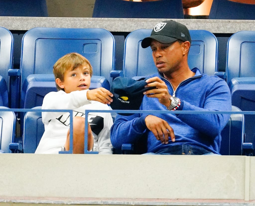 Tiger Woods and Son Charlie at the 2019 US Open