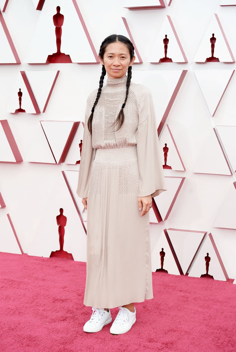 Chloé Zhao at the 2021 Oscars