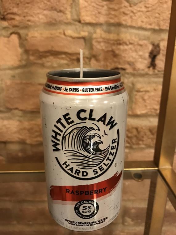 White Claw Raspberry Candle