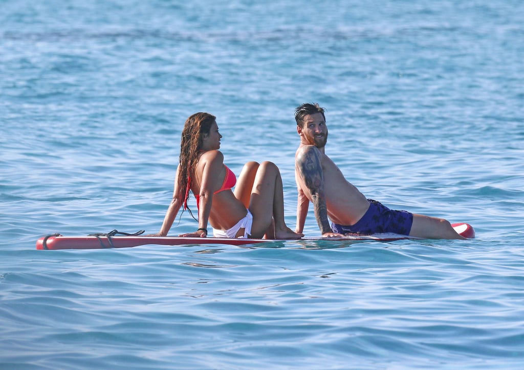 Lionel Messi and His Girlfriend in Ibiza, Spain July 2016