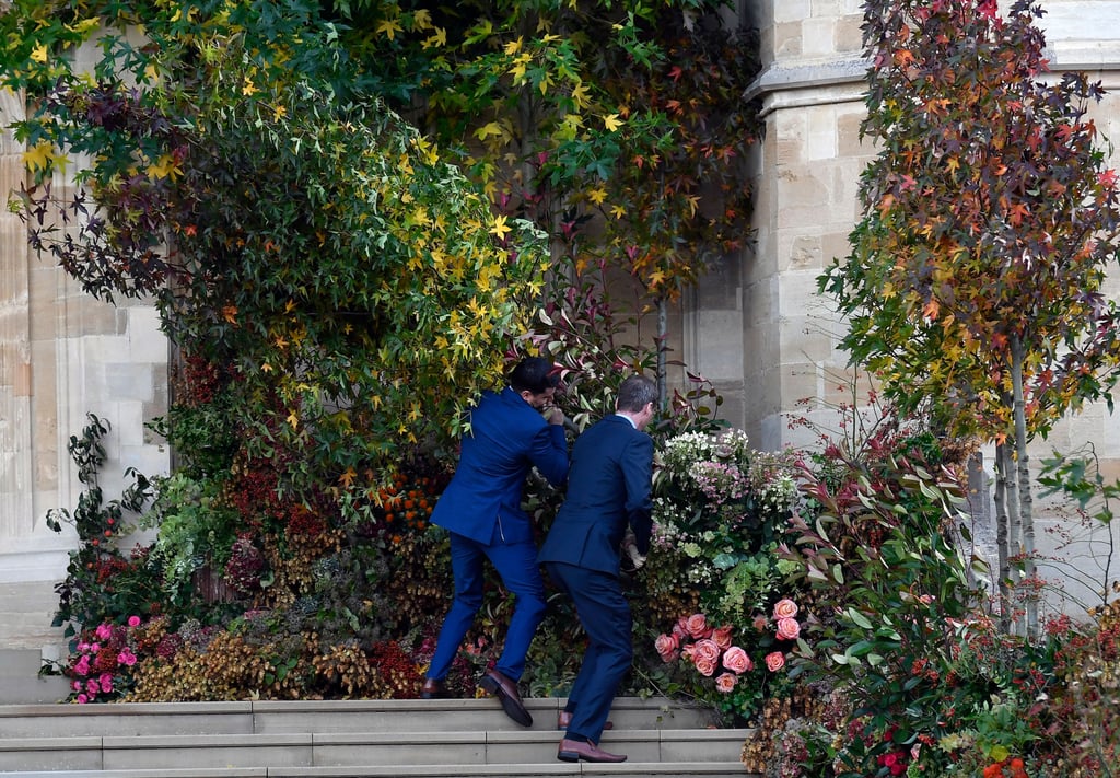 Wind at Princess Eugenie's Wedding Pictures Oct. 2018